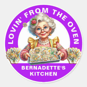Lovin' From Oven Runder Aufkleber