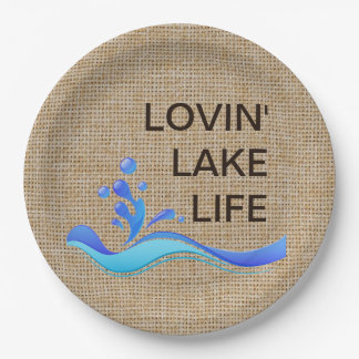 Lovin See-Leben-Leinwand-Papier-Teller Pappteller