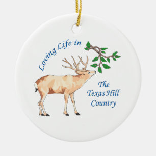 LOVIN TEXAS HÜGEL-LAND KERAMIK ORNAMENT