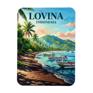 Lovina Beach Indonesien Magnet