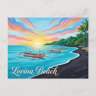 Lovina Beach Indonesien Postkarte