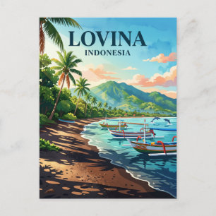 Lovina Beach Indonesien Postkarte