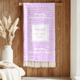 Loving Best Gift for Mother Pastel Pink Blanket Sherpadecke