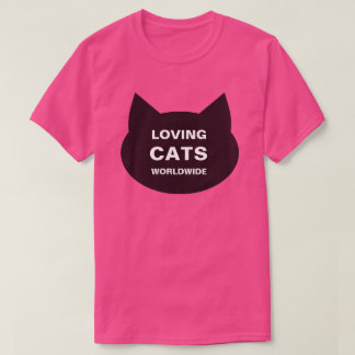 LOVING CATS WORLDWIR KITTY LOGO CLASSIC T-SHIRT
