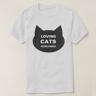 LOVING CATS WORLDWIR KITTY LOGO CLASSIC T-SHIRT