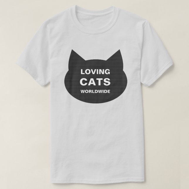 LOVING CATS WORLDWIR KITTY LOGO CLASSIC T-SHIRT (Design vorne)