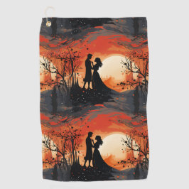 Loving Couple  Golfhandtuch