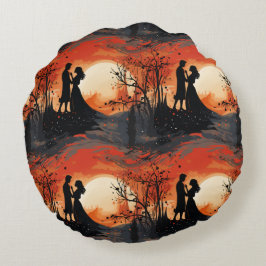 Loving Couple  Rundes Kissen