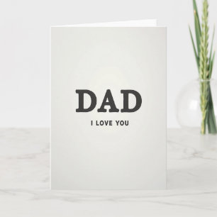 Loving Dads Serif-Schriftkarte Karte