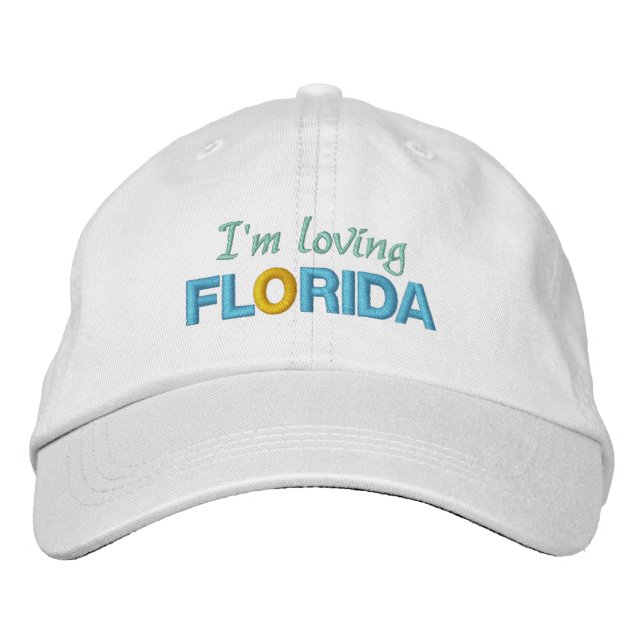 LOVING FLORIDA BESTICKTE BASEBALLKAPPE (Vorderseite)
