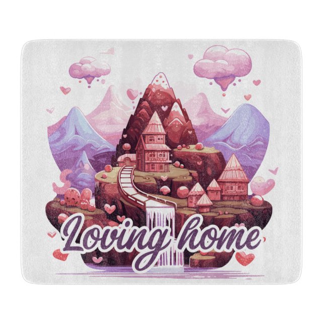 Loving Home Schneidebrett (Vorderseite)