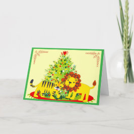 Loving Lion & Tiger Christimas Holiday Card Feiertagskarte
