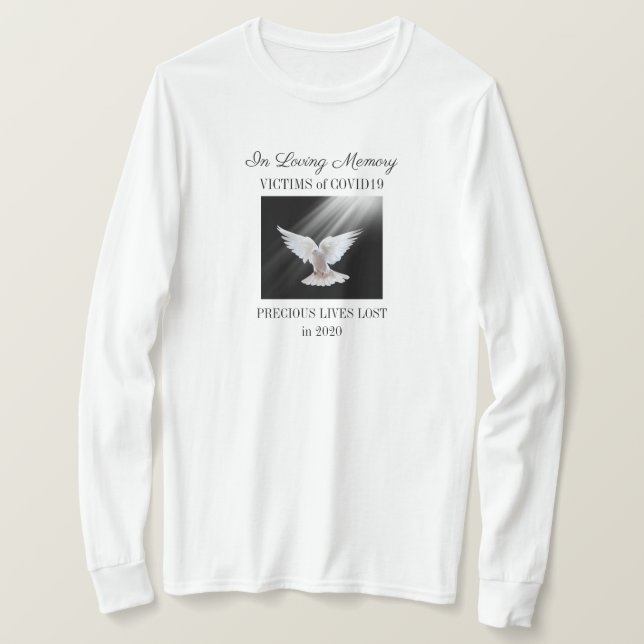 Loving Memory, COVID19, weiß T-Shirt (Design vorne)