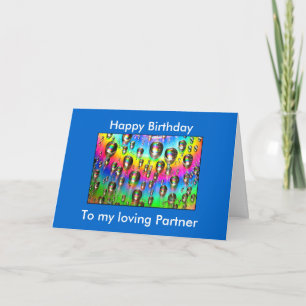 Loving Partner Birthday Card Karte