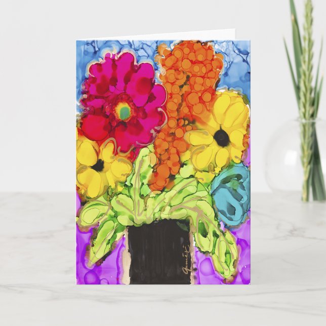 Lovitude Blank Card "Positive Vibes" Karte (Vorderseite)