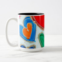 Lovitude Herz in Blue Coffee Tasse