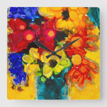 Lovitude Square Wall Clock "Spirit Fill"