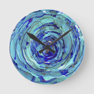 Lovituuhr "Laufende Transformation" Runde Wanduhr