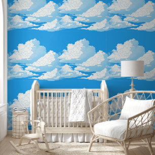 Lovley Sky Clouds - Nahtloses Muster 1 Tapete