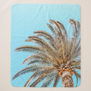 Low-angle-Fotografie einer grünen Palme unter eine Sherpadecke