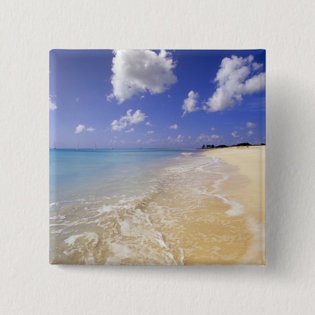 Low Bay Beach, Barbuda, Antigua Button (Vorderseite)