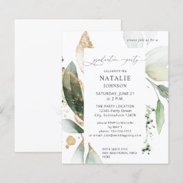 Low Budget Eukalyptus Glow Gold Graduation Party