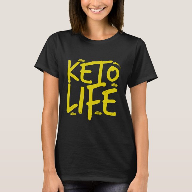 low-carb diet fitness keto family LCHF keto diet T-Shirt (Vorderseite)
