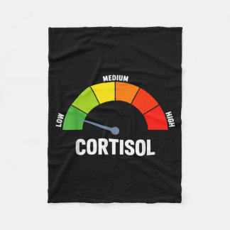 Low-Cortisol-Spiegel-Meme Fleecedecke