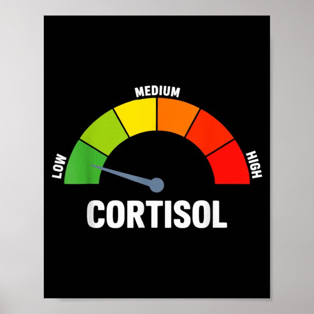 Low-Cortisol-Spiegel-Meme  Poster (Vorne)