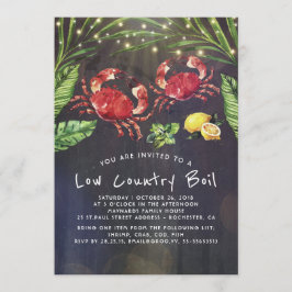 Low Country Boil Crab Kochabend Party Einladung