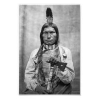 Low Dog - Indianerisches Vintages Foto
