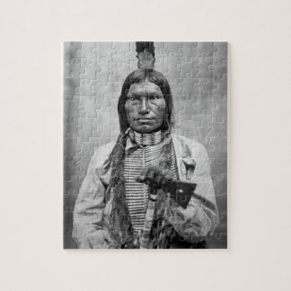 Low Dog - indianisches Vintage-Foto Puzzle