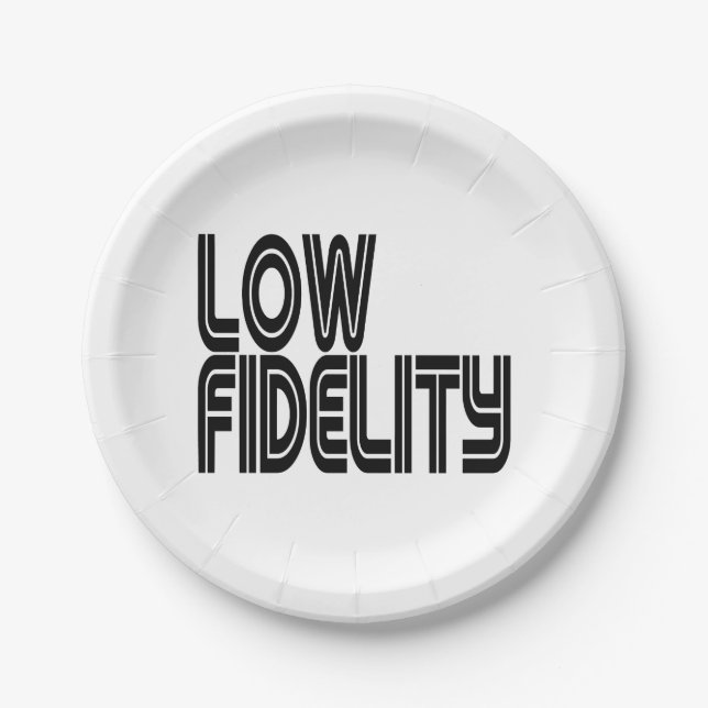 Low Fidelity Pappteller (Vorderseite)