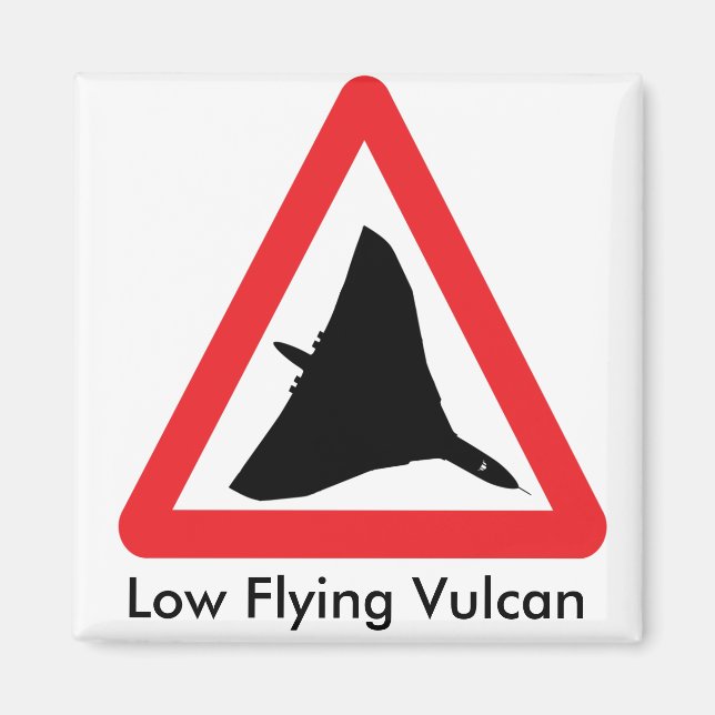 Low Flying Vulcan Magnet. Magnet (Vorne)