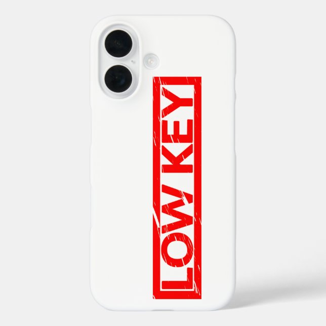 Low-Key-Briefmarke Case-Mate iPhone Hülle (Rückseite)