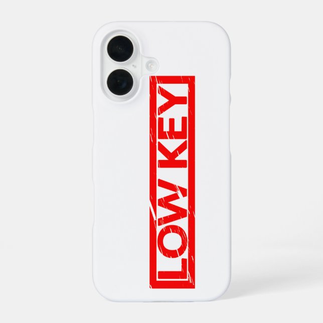 Low-Key-Briefmarke iPhone 16 Hülle (Rückseite)