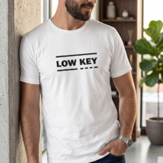 Low Key Minimalist Herren Grafik T-Shirt | Crisp