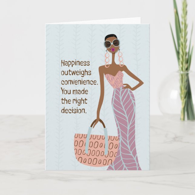 Low-Key Therapie - Glück überwiegt... Dankeskarte (Vorderseite)