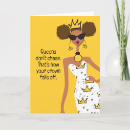 Low-Key-Therapie - Königinnen jagen nicht Dankeskarte