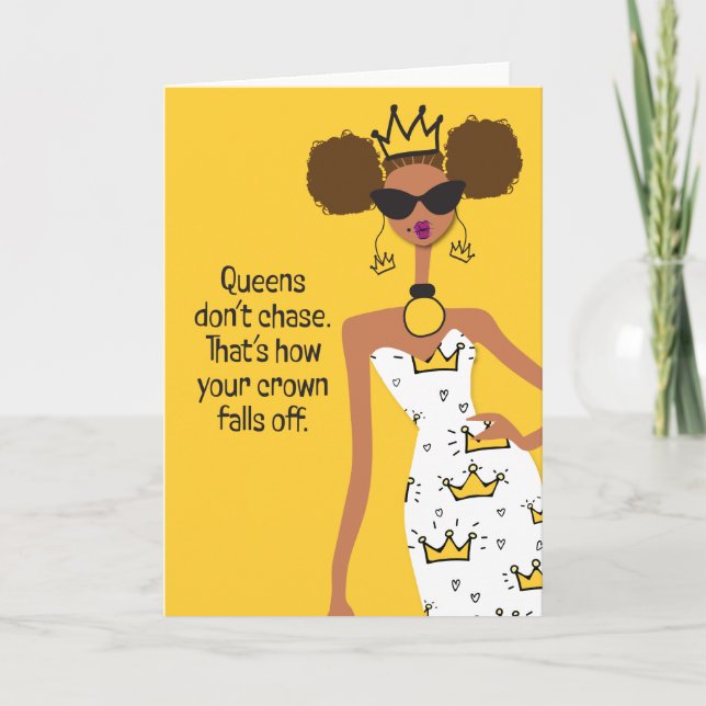 Low-Key-Therapie - Königinnen jagen nicht Dankeskarte (Vorderseite)