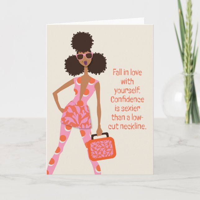 Low-Key-Therapie - Rückgang der Liebe mit sich sel Dankeskarte (Vorderseite)