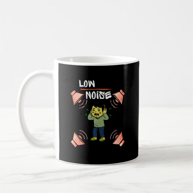 Low Noise Awareness –Sensory Overload Illustration Kaffeetasse (Links)