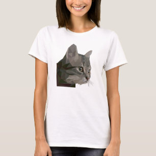 Low Poly Art Cat T-Shirt