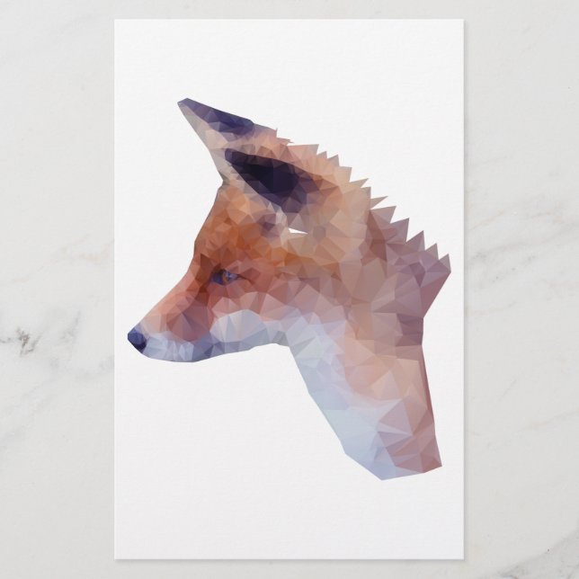 Low Poly Fox (Vorderseite)