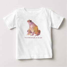Low Poly Frosch „Ich bin ein absolutes Juwel“ Baby T-shirt