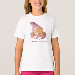 Low Poly Frosch „Ich bin ein absolutes Juwel“ Kind T-Shirt