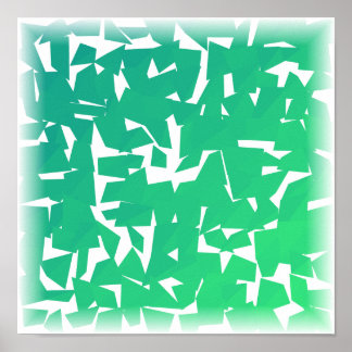 Low-Poly-Gradienten-Sonnenuntergang - Geometrische Poster