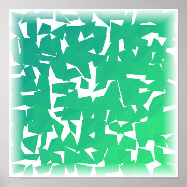 Low-Poly-Gradienten-Sonnenuntergang - Geometrische Poster (Vorne)