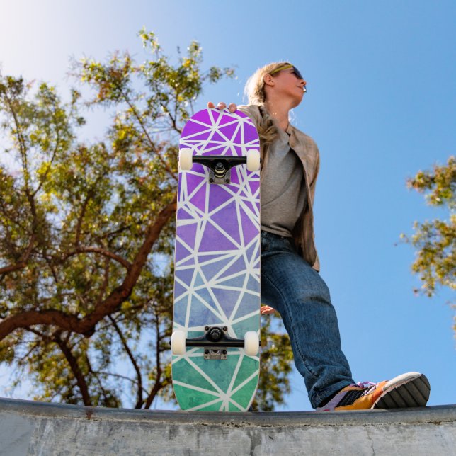 Low Poly Ombre Skateboard (Außenbereich 1)