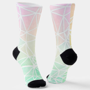 Low Poly Ombre Socken